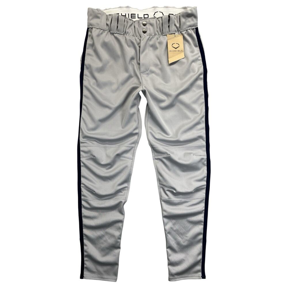 EvoShield CT Game Baseball Pants Gray Men L Open Bottom WB6041202L NWT